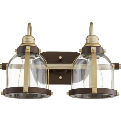 Banded Dome 2 Light Vanity Light by Quorum - 586-2