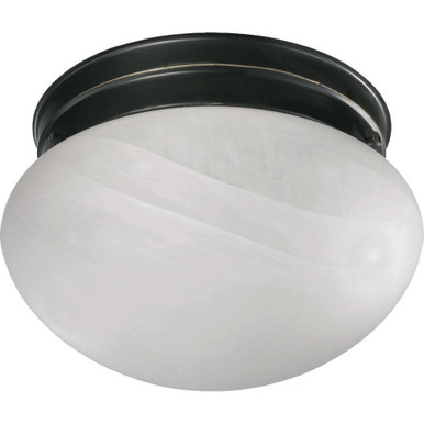 1 Light 7 Inch Wide Flush Mount by Quorum - 3021-6