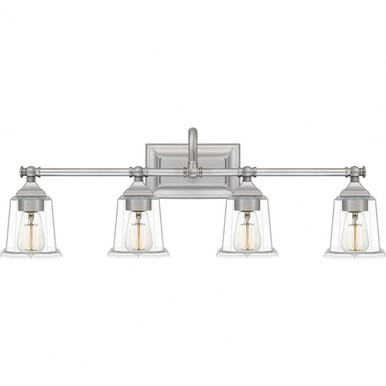 Nicholas 4 Light Coastal Vanity Light by Quoizel - NLC8604