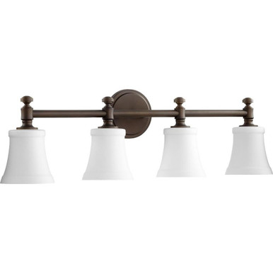 Rossington 4 Light Bath Vanity 30 inches wide by 9 inches high by Quorum - 5122-4-SO