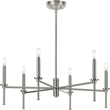Elara 6 Light Large Chandelier by Progress - P400294