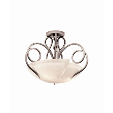 Tribecca 3 Light 20.5 Inch Wide Semi Flush Mount by Kalco - 4288