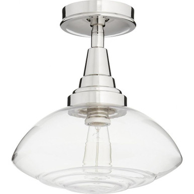 Lenticular 1 Light 13 Inch Wide Flush Mount by Quorum - 3240-13