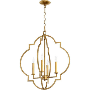 Dublin 4 Light Large Entry Pendant by Quorum - 6942-4
