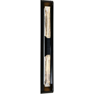 Petra 16W LED Outdoor Wall Mount 44 Inch Tall and 6 Inch Wide by CWI - 1723W44-2-101-B