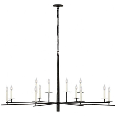 Arnav 12 Light Oversized Chandelier by Visual Comfort Signature - IKF 5724AI