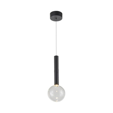 Terra 4W 1 LED Pendant 16.5 Inch Tall and 4.75 Inch Wide by Artcraft - AC6850BK