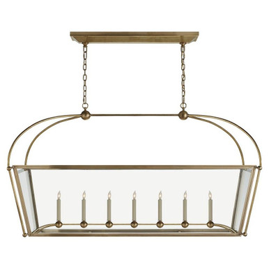 Plantation 7 Light Large Linear Pendant by Visual Comfort Signature - CHC 5438AB-CG