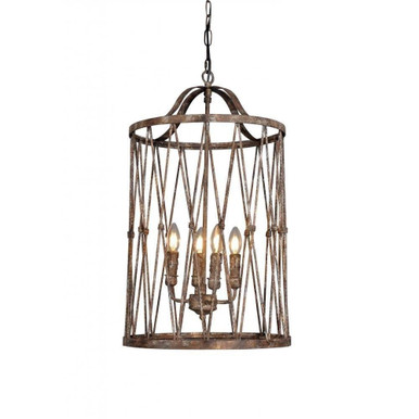 Kara 4 Light Small Chandelier by Terracotta Designs - H6221-4