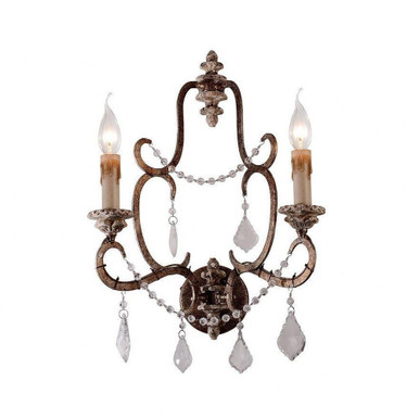 Nadia 1 Light Wall Sconce 12 Inch Tall by Terracotta Designs - W8104-1