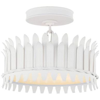 Leslie 13W 2 LED Semi Flush Mount 8.25 x 12 In by Visual Comfort Signature - SK 4205PW