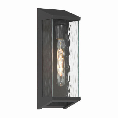 Azure Bay 1 Light Outdoor Wall Sconce 14.75 and 5 Inch Wide by Artcraft - AC9280BK