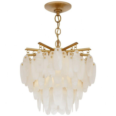 Cora 5 Light 18.75 Inch Wide Semi Flush Mount by Visual Comfort Signature - CHC 4911AB-ALB
