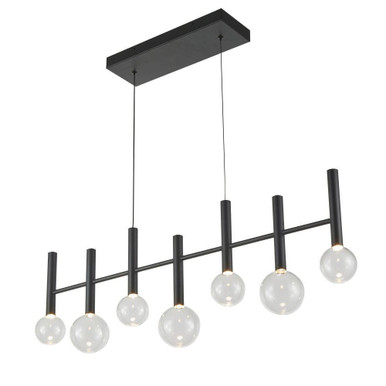Terra 28W 7 LED Pendant 13 Inch Tall and 38.5 Inch Wide by Artcraft - AC6857BK