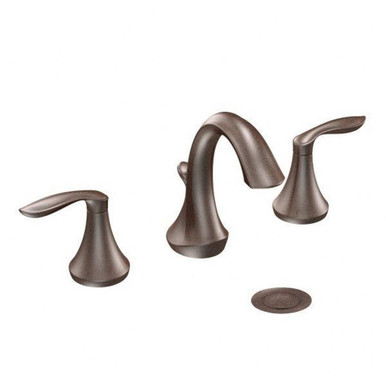 Eva Two Handle Bathroom Faucet 9.2 Inch W x 2.8 Inch H by Moen - T6420ORB