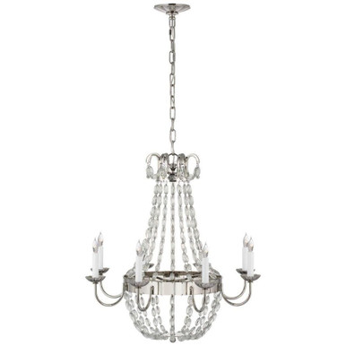 Paris Flea Market 8 Light Elegant Chandelier by Visual Comfort Signature - CHC 1426PN-SG