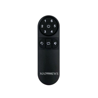 6 Speed 5CCT LED Dim Control and Reverse Hand Held Remote by Matthews Fans - AT-RC-DC-NOPM