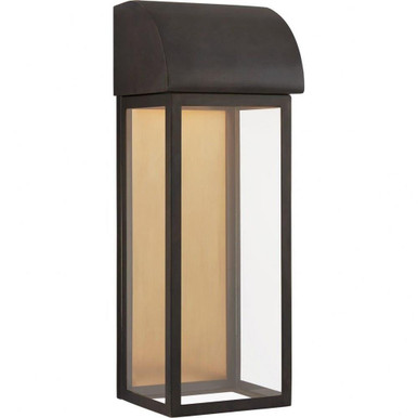 Edgemont 11W 1 LED Wall Lantern by Visual Comfort Signature - CHO 2923BZ-CG