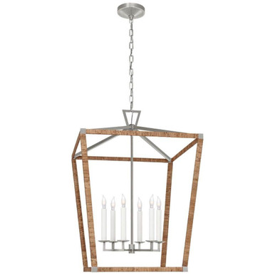 Darlana Wrapped 33W 6 LED Light Large Pendant by Visual Comfort Signature - CHC 5881PN/NRT