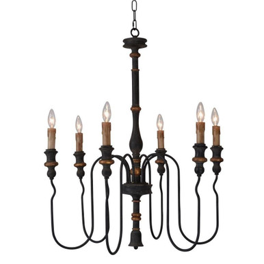 Ayako 6 Light Large Chandelier by Terracotta Designs - H8103-6