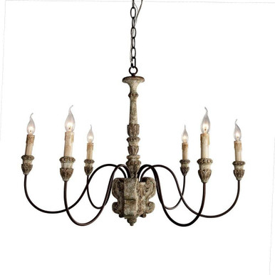 Geovanna 6 Light Oversized Chandelier by Terracotta Designs - H5107-6