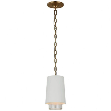 Sydney 6.5W 1 LED Light Mini Pendant by Visual Comfort Signature - S 5120WHT/CG