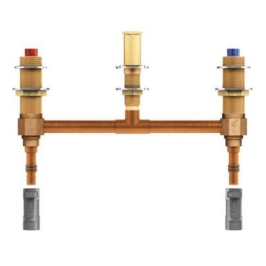 M Pact Two Handle Roman Tub Valve 1/2 Inch Pex With Cpvc Adapters by Moen - 4797