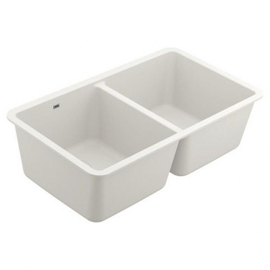 Host Granite Granite Double Bowl Sink 28.6 Inch W x 16.5 Inch H by Moen - GGW4012B