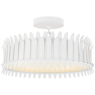 Leslie 26W 4 LED Semi Flush Mount 8.75 x 16 In by Visual Comfort Signature - SK 4206PW