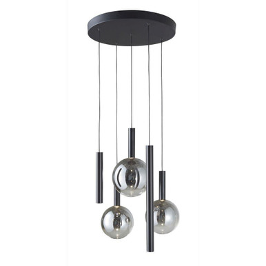 Modella 25W 5 LED Pendant 21.25 Inch Tall and 21.25 Inch Wide by Artcraft - AC5005BK