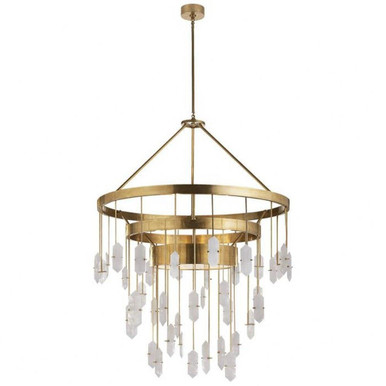 Halcyon 6 Light Oversized 3 Tier Chandelier by Visual Comfort Signature - KW 5012AB-Q