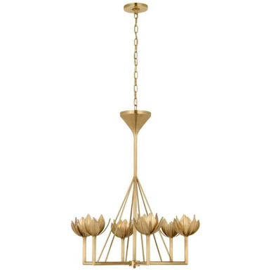 Alberto 6 Light Large Metal Chandelier by Visual Comfort Signature - JN 5003AB