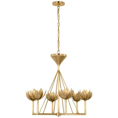 Alberto 6 Light Large Modern Chandelier by Visual Comfort Signature - JN 5007AB