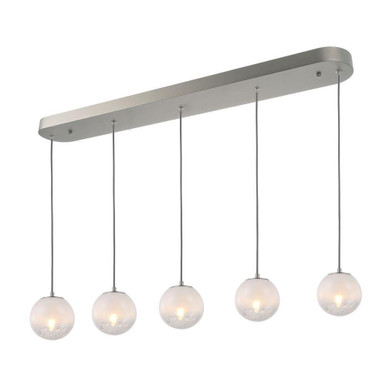 Moonlight 5 Light Pendant 6.9 Inch Tall and 40 Inch Wide by Artcraft - AC12245SN