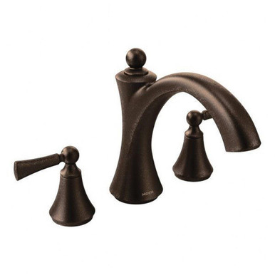 Wynford Two Handle Roman Tub Faucet 11.12 Inch W x 3.62 Inch H by Moen - T653ORB