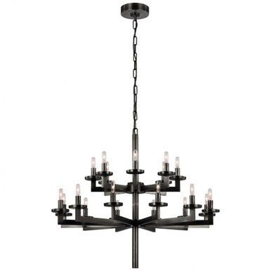 Liaison 20 Light 2 Tier Chandelier 28.5 x 34 Inch by VC Signature KW 5201BZ - KW 5201BZ