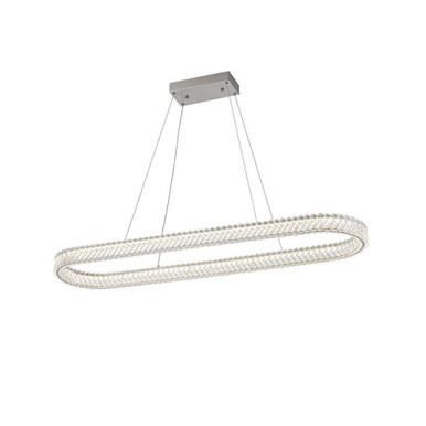 Chevron 80W 1 LED Pendant 2.36 Inch Tall and 47.24 Inch Wide by Artcraft - AC5054BN