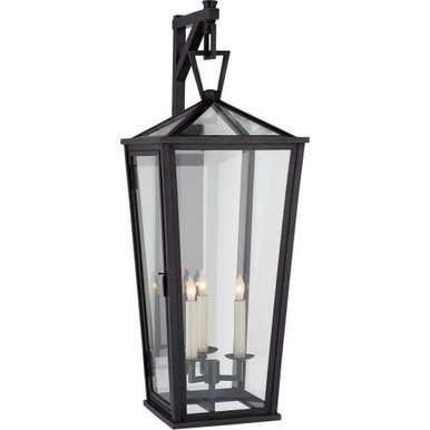 Darlana 3 Light Large Tall Outdoor Wall Lantern by Visual Comfort Signature - CHO 2789BZ-CG