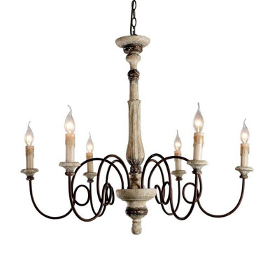 Teresina 6 Light Oversized Chandelier by Terracotta Designs - H5103-6