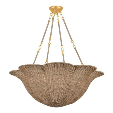 Ardonia 6 Light Chandelier 13.5 Inch Tall and 38 Inch Wide by Hudson Valley - 1076-VGL