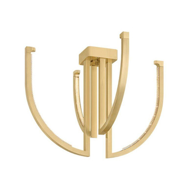 Frankfurt 41W 4 LED Chandelier 18 Inch Tall and 24.25 Inch Wide by Corbett - 567-24-VB