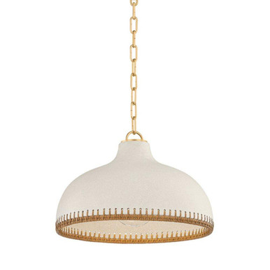 Southfields 1 Light Pendant 10.75 Inch and 16.25 Inch Wide by Hudson Valley - 5317-AGB/CCP
