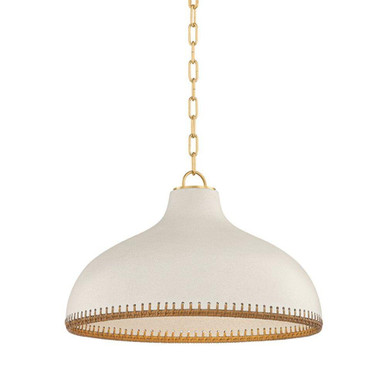 Southfields 1 Light Pendant 13.75 Inch Tall X 21 Inch Wide by Hudson Valley - 5322-AGB/CCP