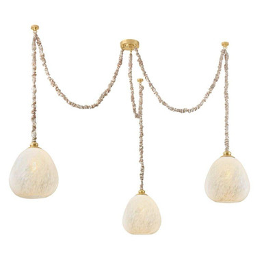 Remi 3 Light Chandelier 16.25 Inch Tall and 67.5 Inch Wide Mitzi - H1150803-AGB