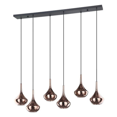 Almoster 6 Light Pendant 13.66 Inch Tall and 12.6 Inch Wide by Eglo - 390441A