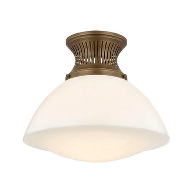 Bruceville 1 Light Flush Mount 13.75 Inch and 16 Inch Wide by Hudson Valley - 4917-HB