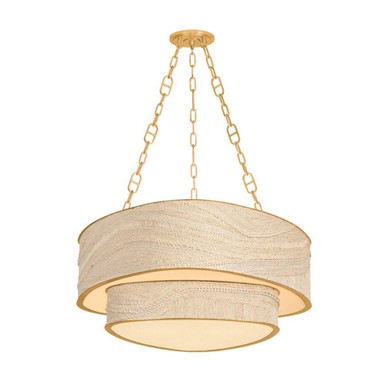 Kiso 9 Light Chandelier 14 Inch Tall and 34.5 Inch Wide by Corbett - 587-32-VGL