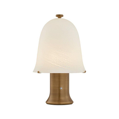 Kipps 3W 1 LED Rechargeable Table Lamp 13.75 Inch Tall by Hudson Valley - L4461-PBR