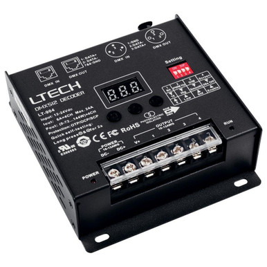 Accessory Dmx512 Decoder 1.5 Inch Tall and 4.5 Inch Wide by Kichler - 1DMXDBK