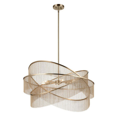 Khaite 6 Light Chandelier 11.75 Inch Tall by Kichler - 52824CPZ